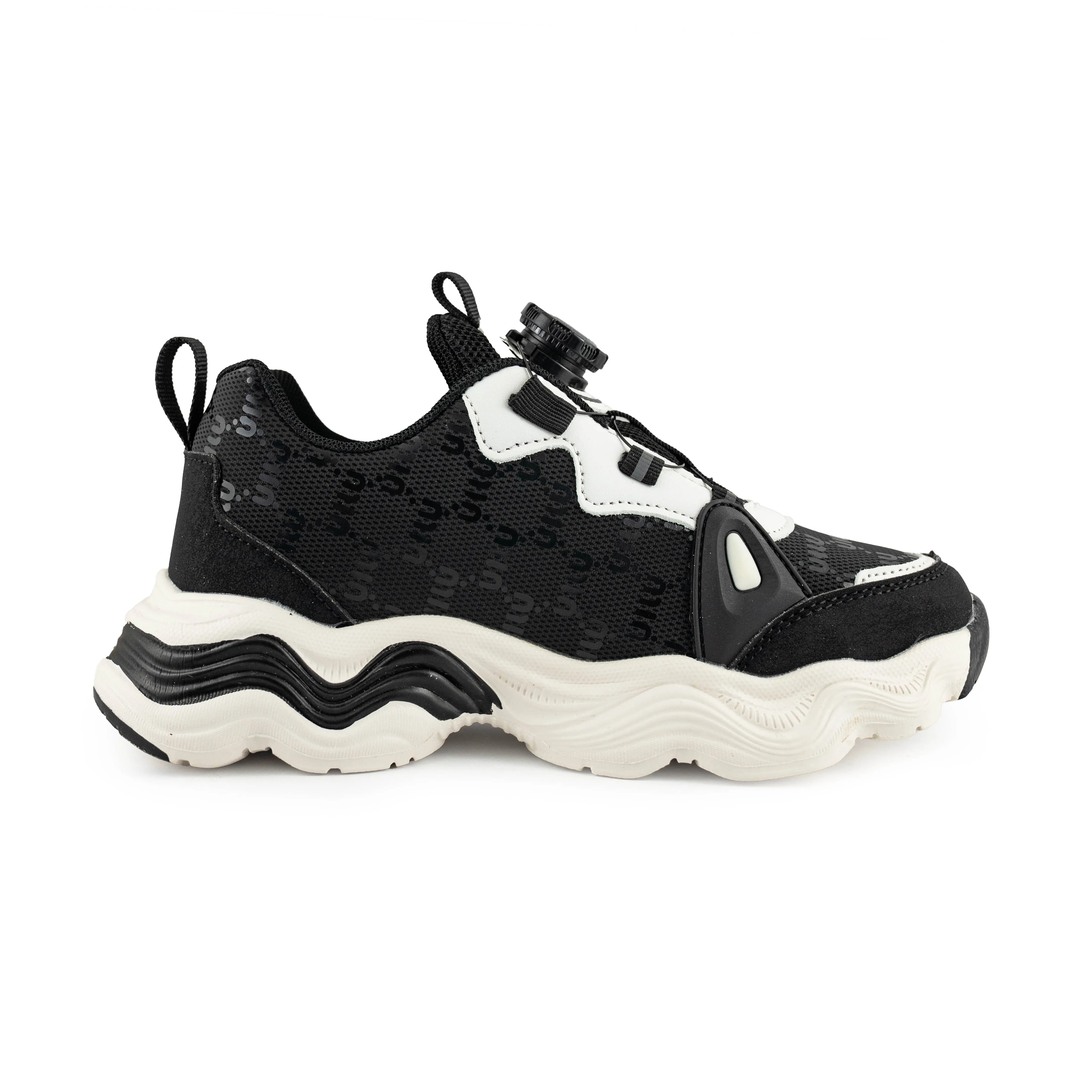 Kids'/Young Chunky Rotary buckle Sneakers - B28137 Black