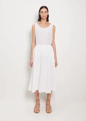 Lili Linen Skirt — Bright White