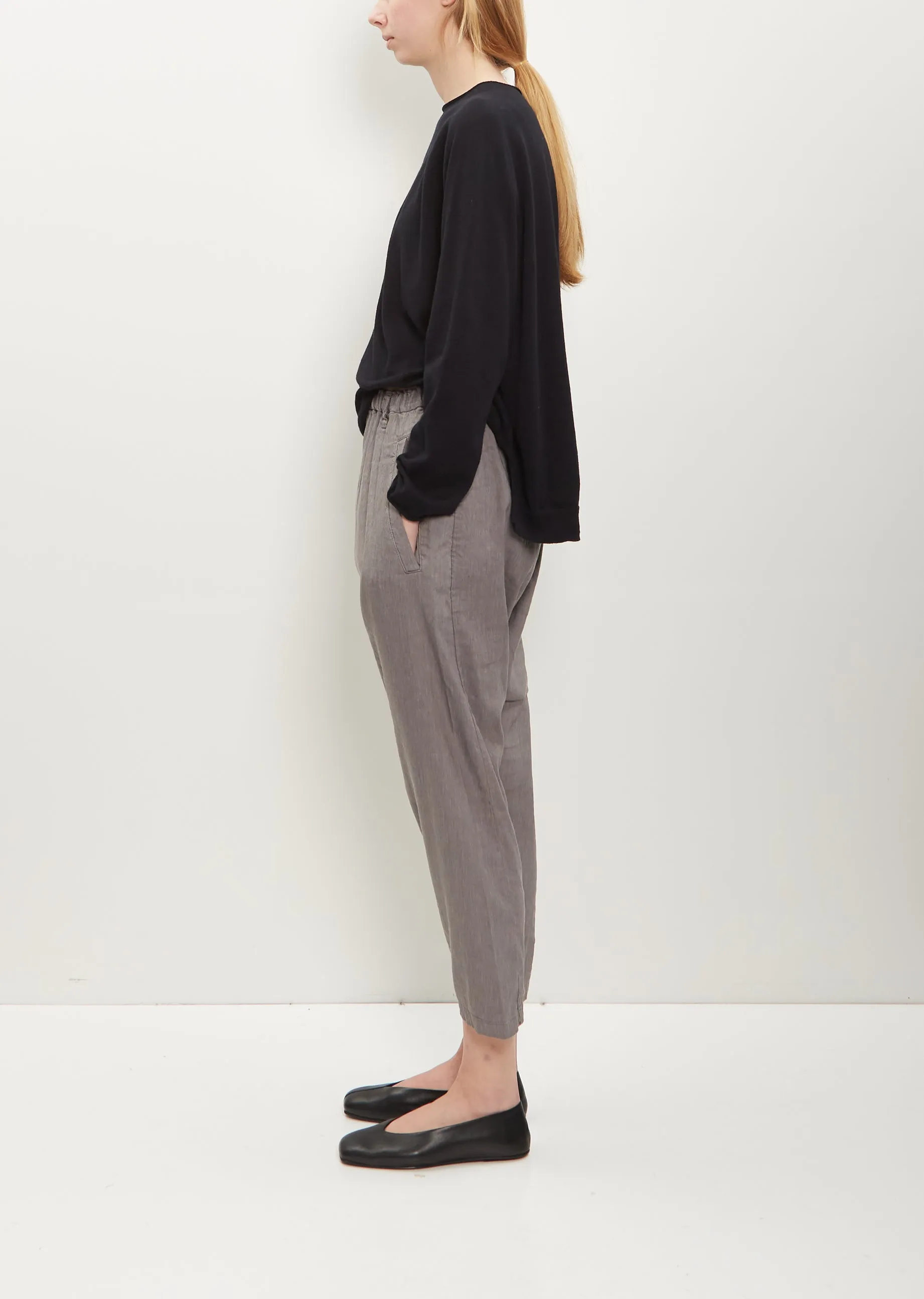 Linen Rayon Loose Slim Pants