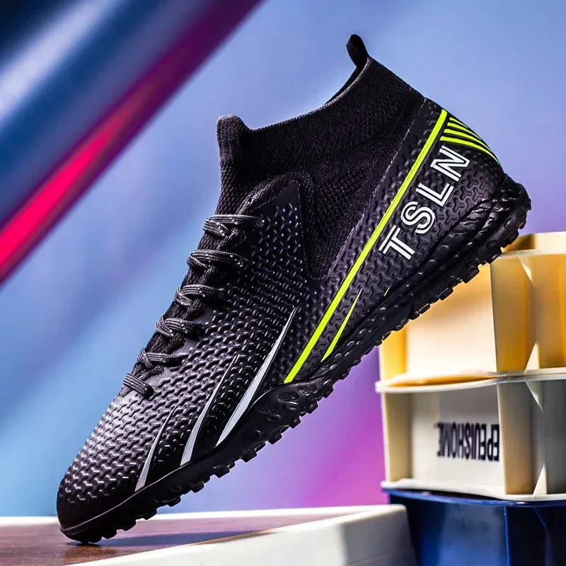 Lionel Messi Style Golden Soccer Cleats/Shoes TF/FG/High Ankle/Ultra-light