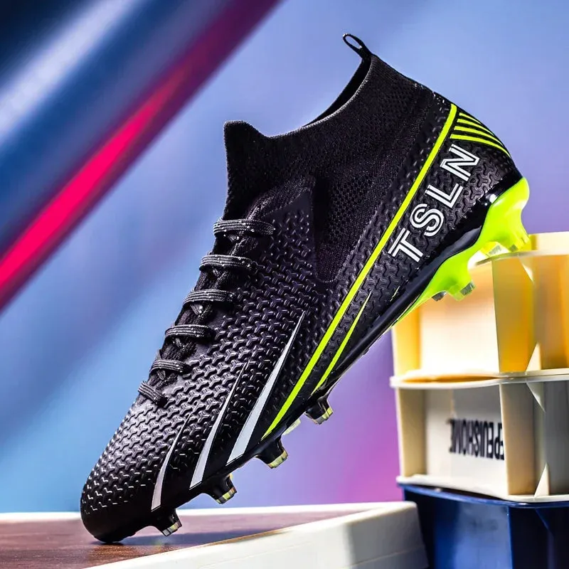 Lionel Messi Style Golden Soccer Cleats/Shoes TF/FG/High Ankle/Ultra-light