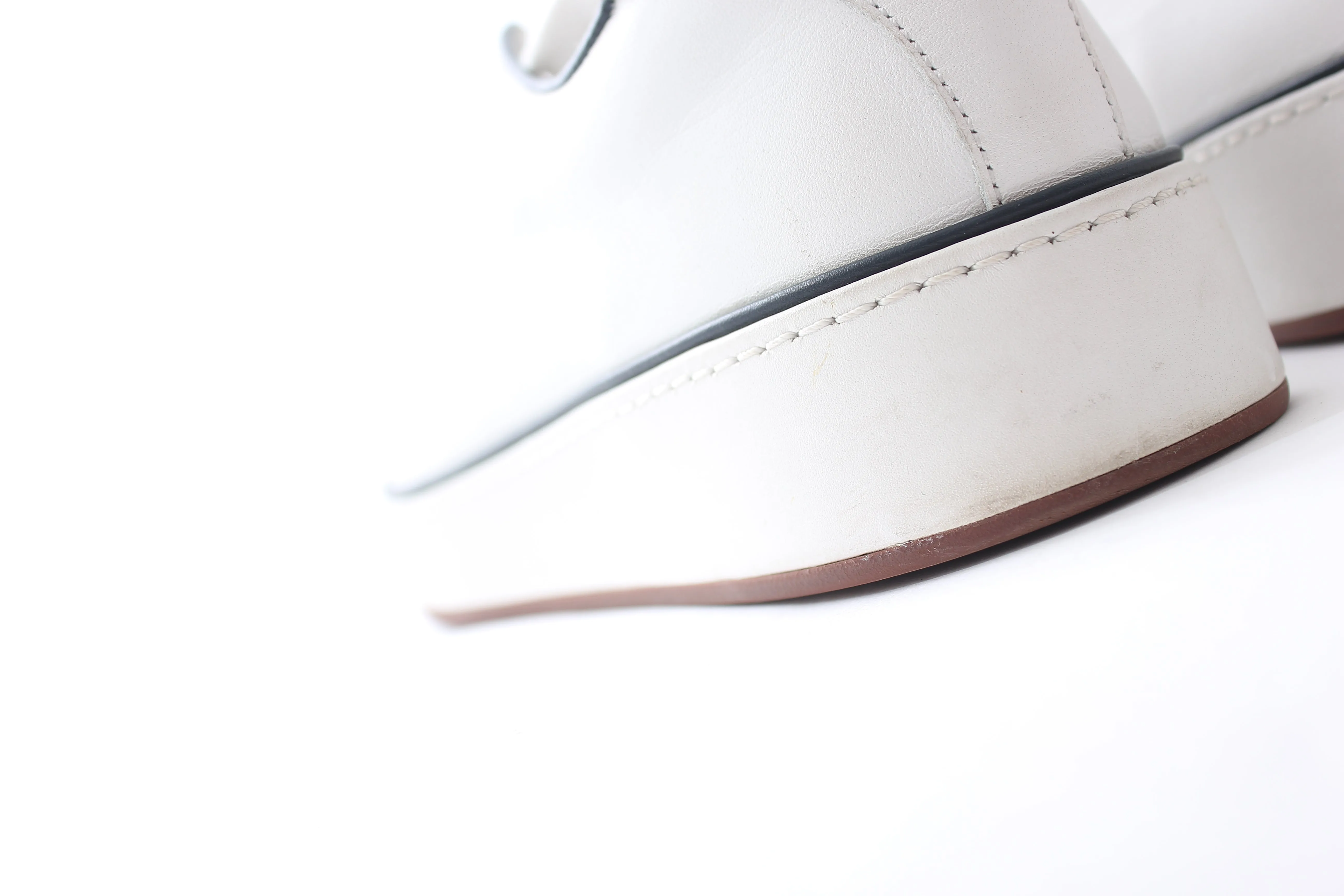 Loro Piana Contrast-Trim Leather Sneakers