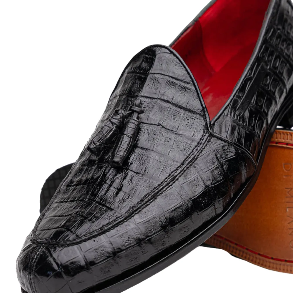Marco Di Milano Bianchi Caiman Fuscus and Leather Black