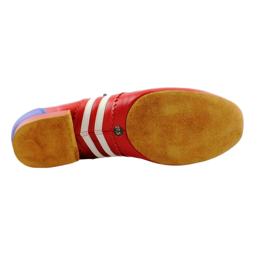 Men's Salsa Dance Shoes, Flexi M, Red Leather