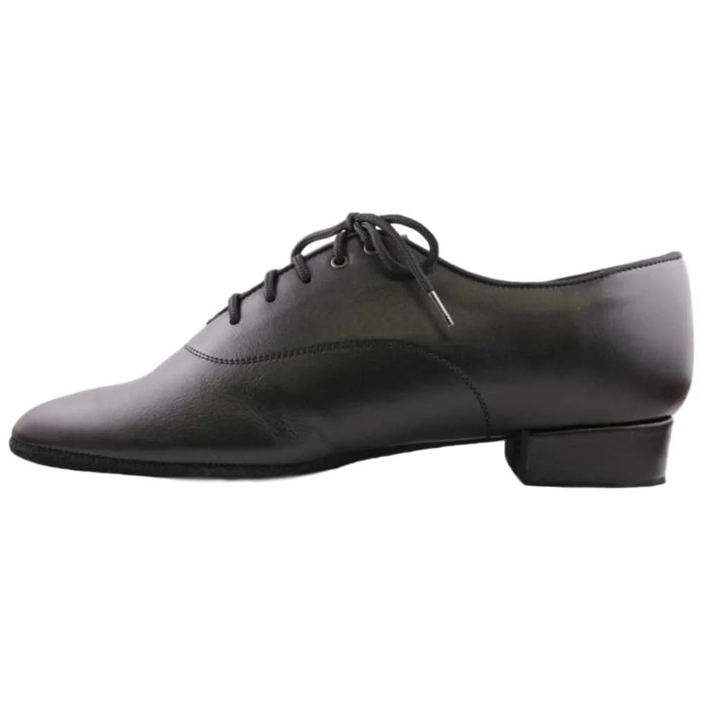 Men's Standard Dance Shoes, 1106 Oxford, Black Leather