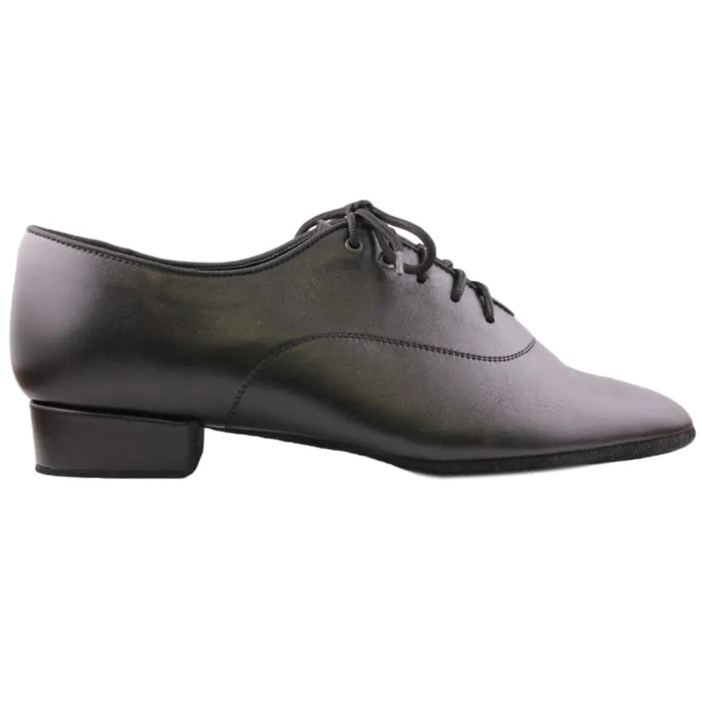 Men's Standard Dance Shoes, 1106 Oxford, Black Leather