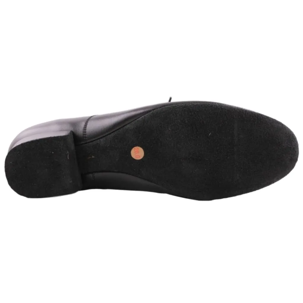 Men's Standard Dance Shoes, 1106 Oxford, Black Leather