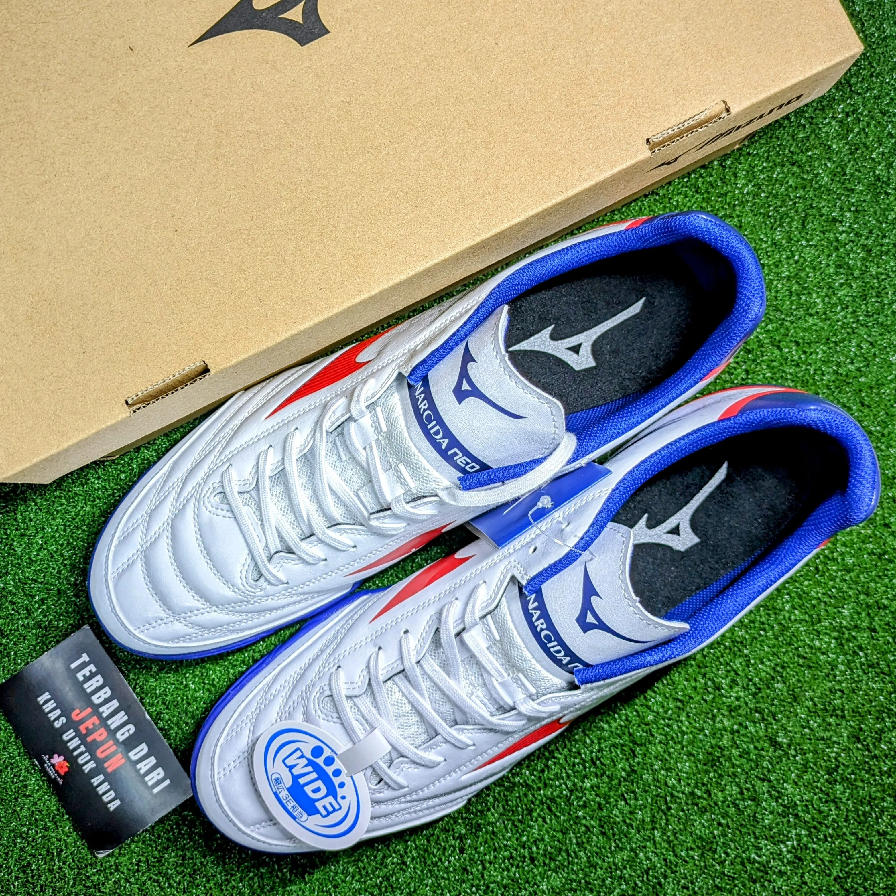 Mizuno Monarcida Neo Sala Select TF(White/Red/Blue)