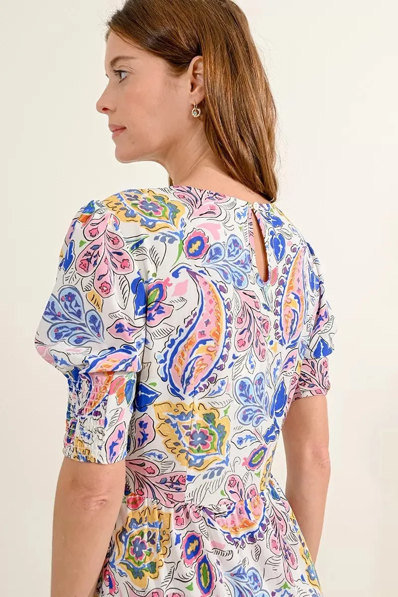 Molly Bracken Floral Motif Maxi Dress