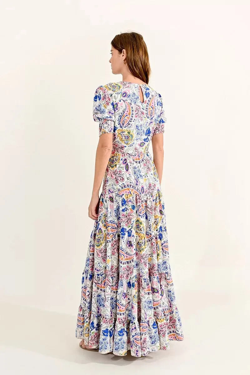 Molly Bracken Floral Motif Maxi Dress