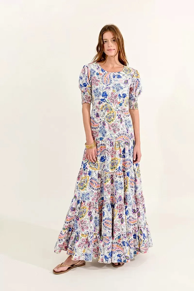 Molly Bracken Floral Motif Maxi Dress