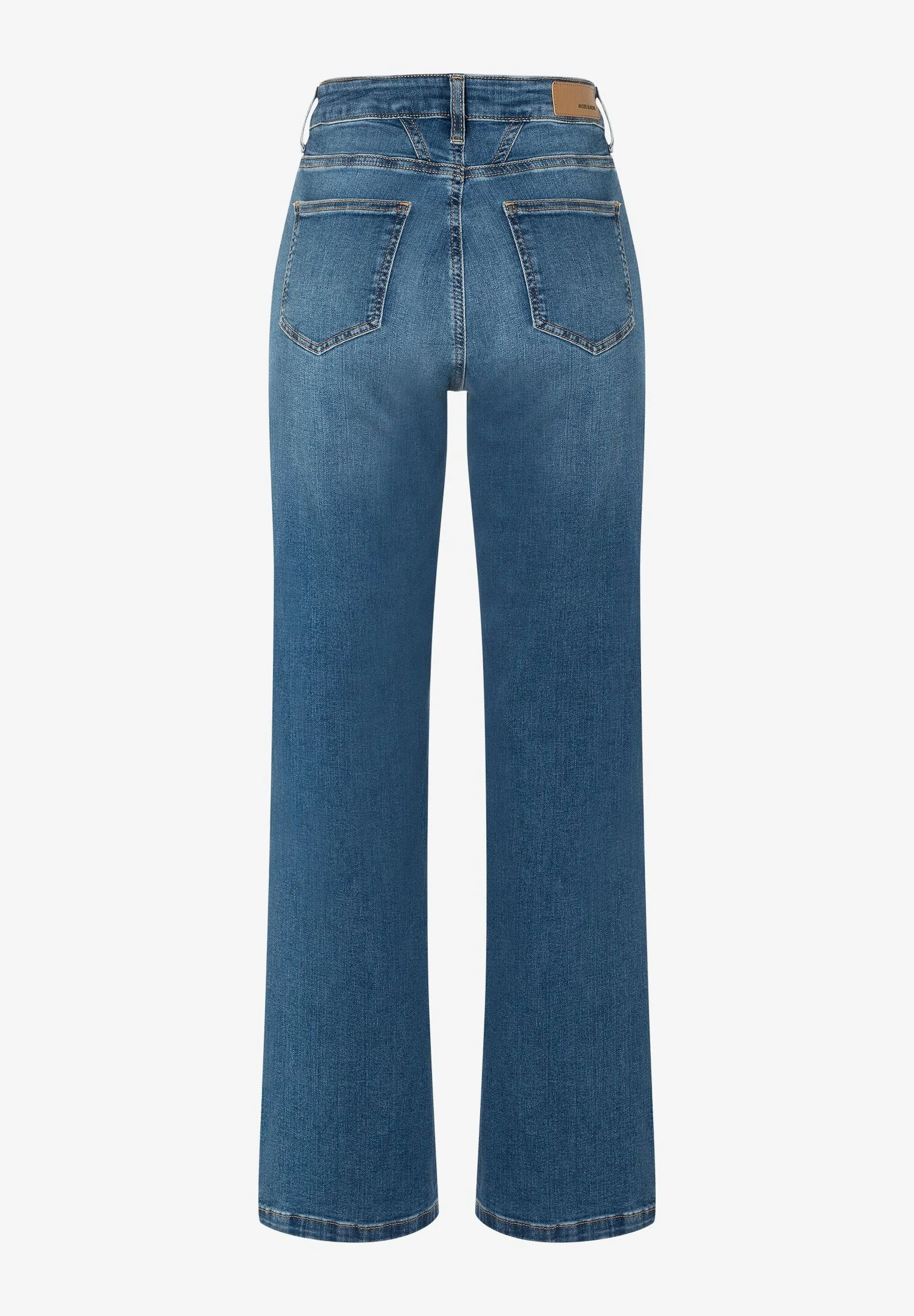 More & More Marlene Wide Leg Blue Denim Jeans