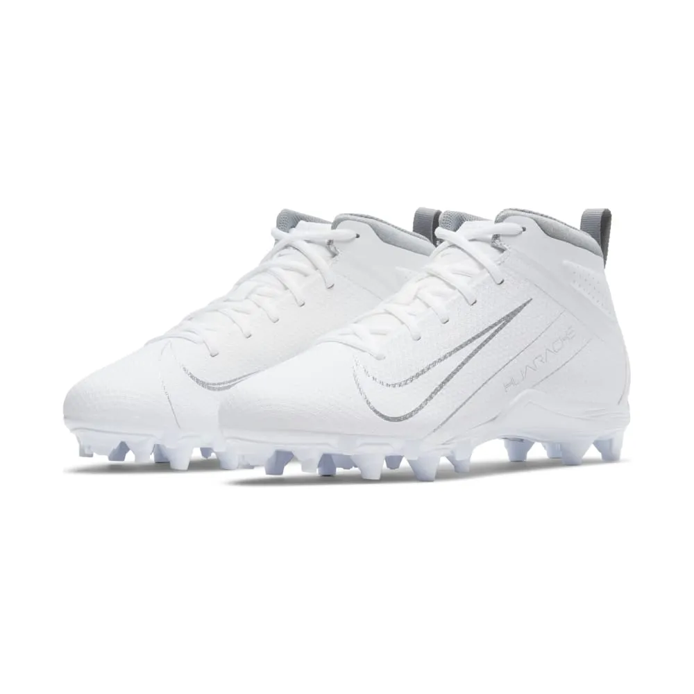 Nike Alpha Huarache 7 Varsity White/Silver Lacrosse Cleats