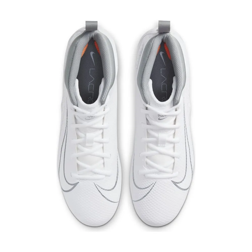 Nike Alpha Huarache 7 Varsity White/Silver Lacrosse Cleats