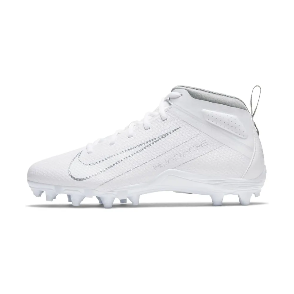 Nike Alpha Huarache 7 Varsity White/Silver Lacrosse Cleats