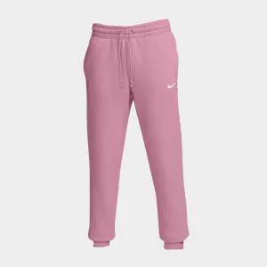 Nike Womens Sportswear Phoenix Fleece Mid-Rise Pants Pink/White _ 183128 _ Pink