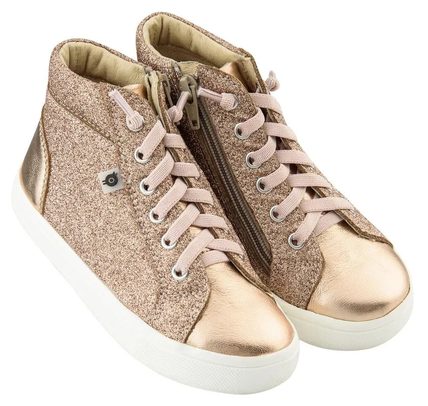 Old Soles Girl's Ring Shoe, Glam Rose/Copper