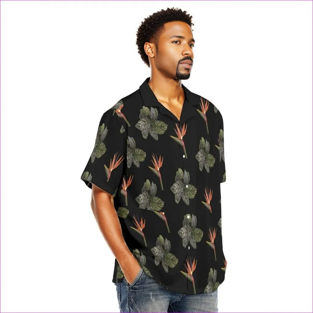 Paradise Men's Hawaiian Shirt With Button Closure