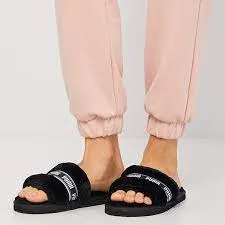 Puma Fluff Slide Black/White W 38493701
