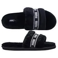 Puma Fluff Slide Black/White W 38493701