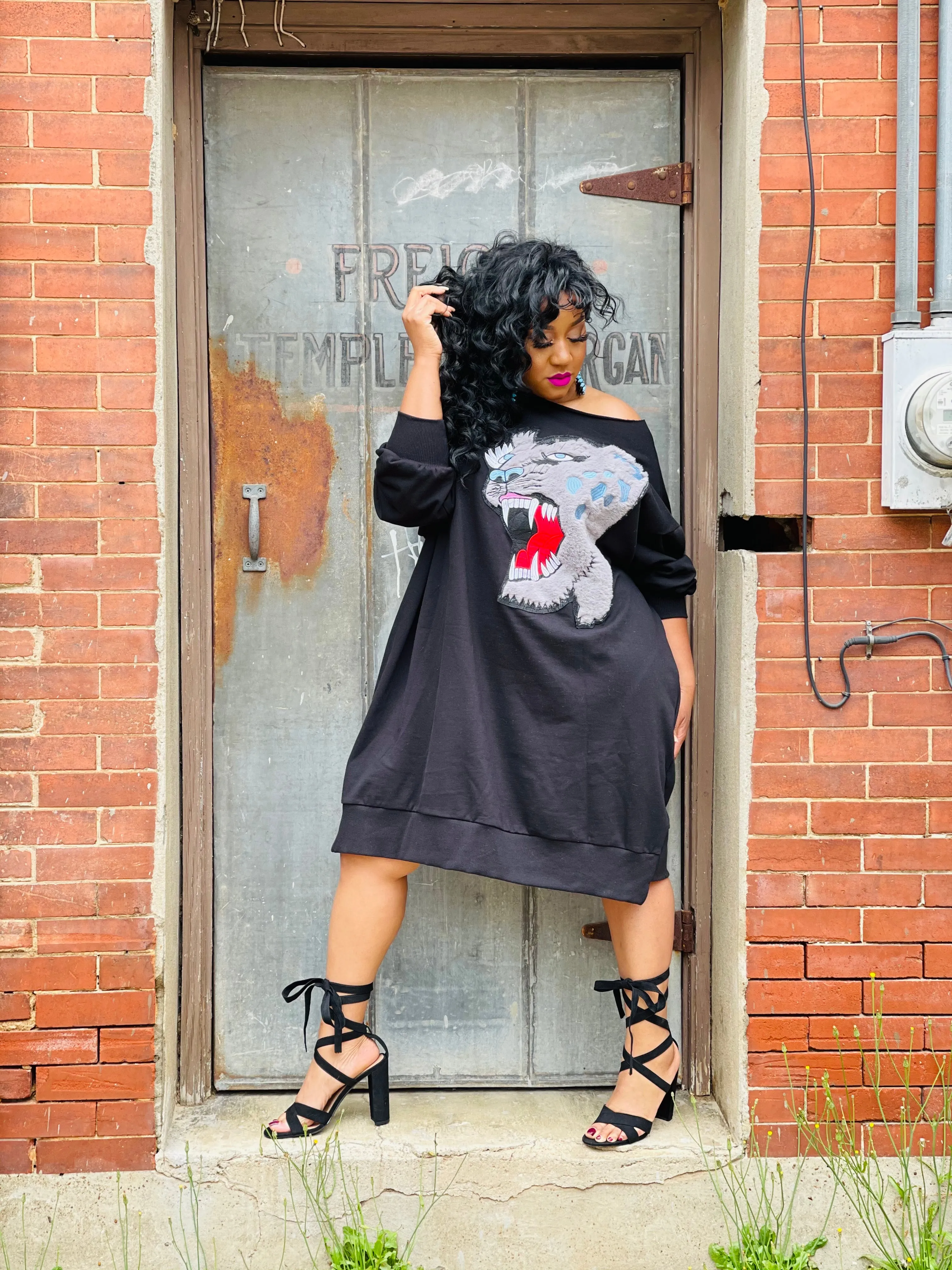 Roar! A Lil Sweatshirt Dress