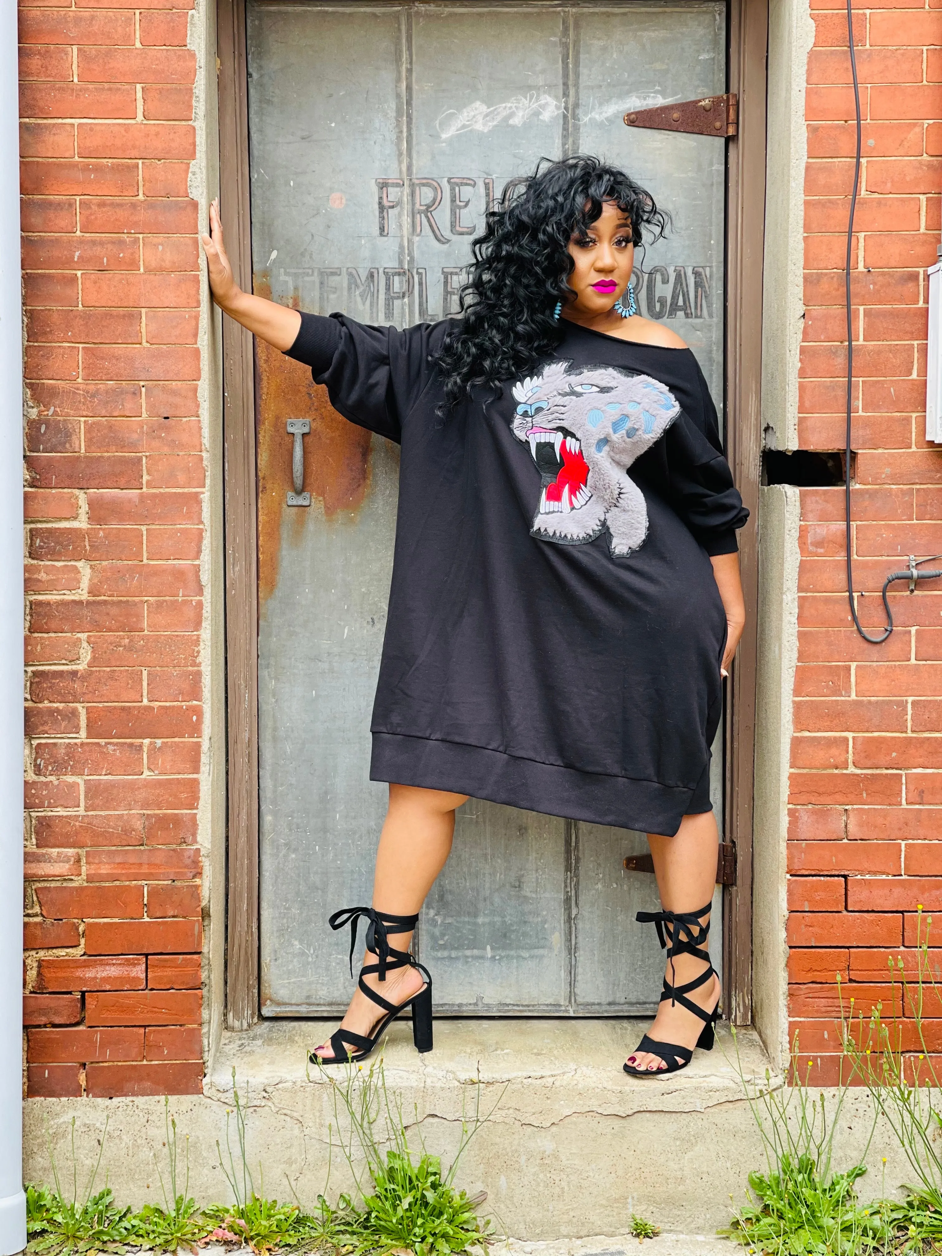 Roar! A Lil Sweatshirt Dress