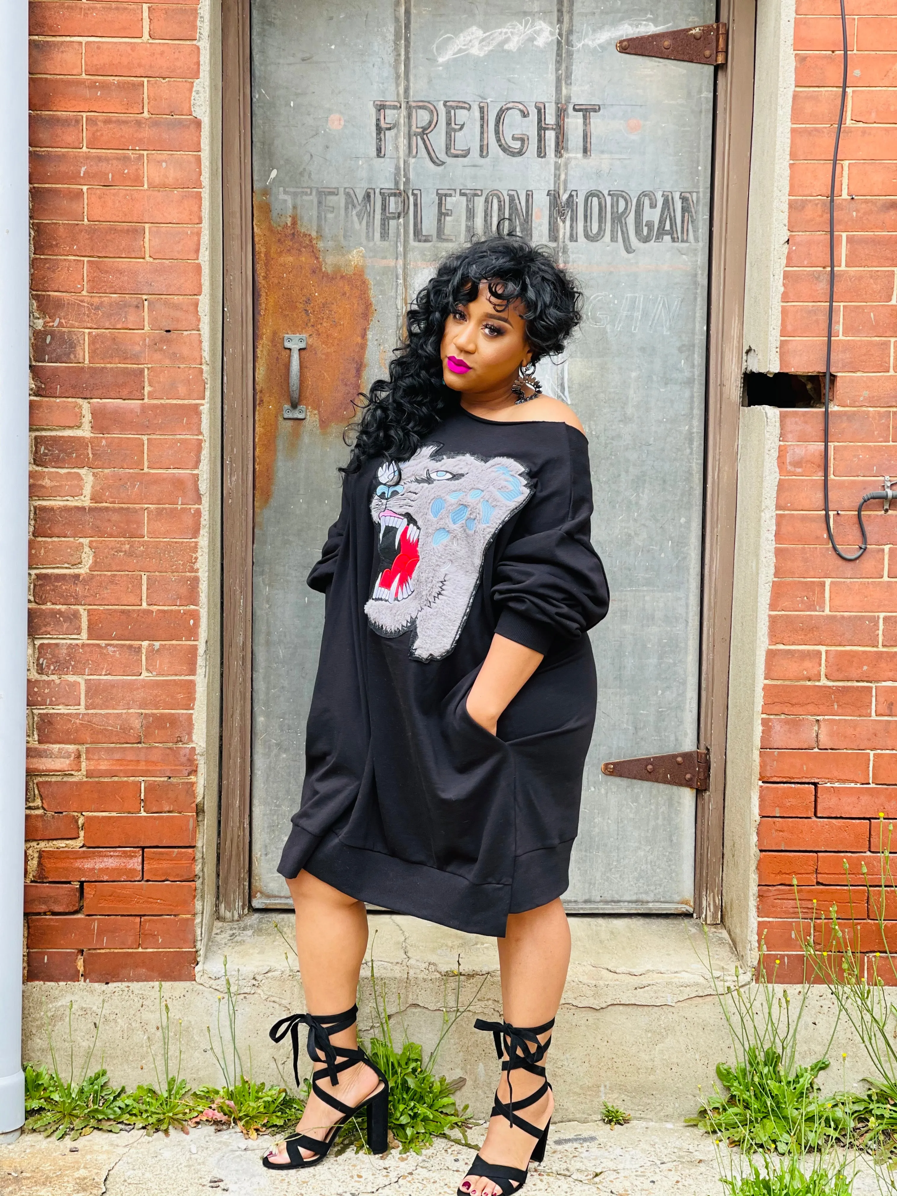Roar! A Lil Sweatshirt Dress