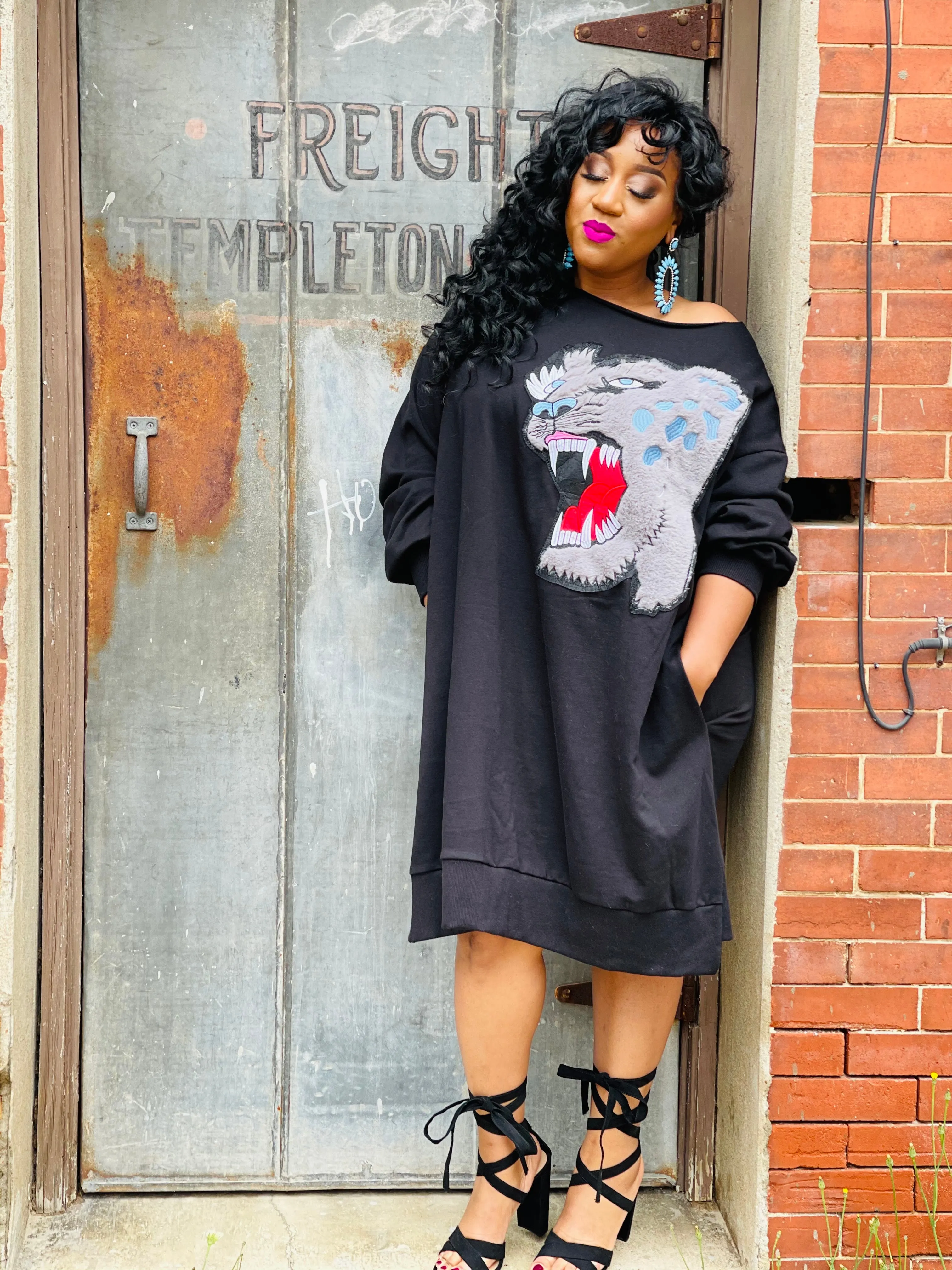 Roar! A Lil Sweatshirt Dress