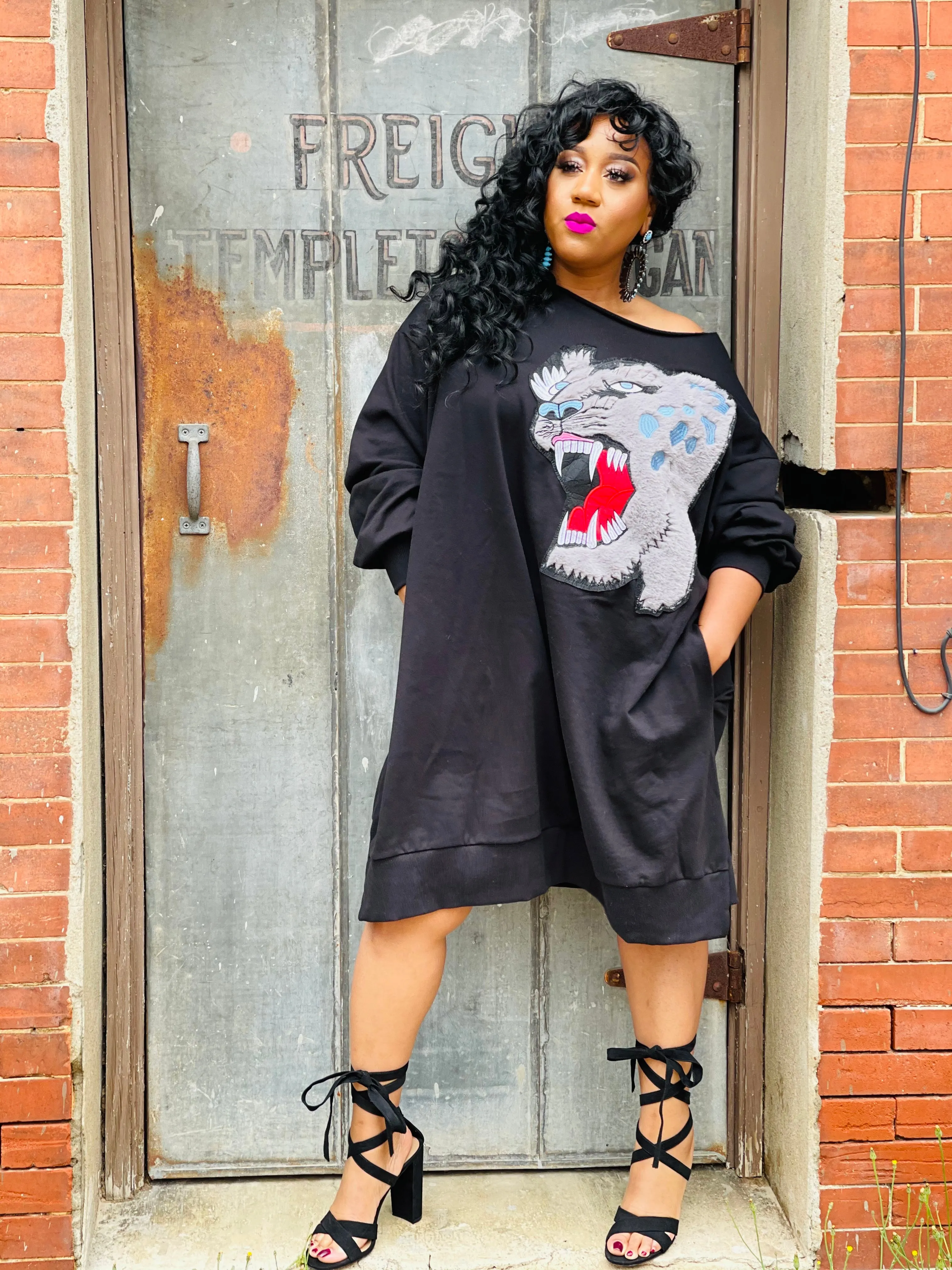 Roar! A Lil Sweatshirt Dress