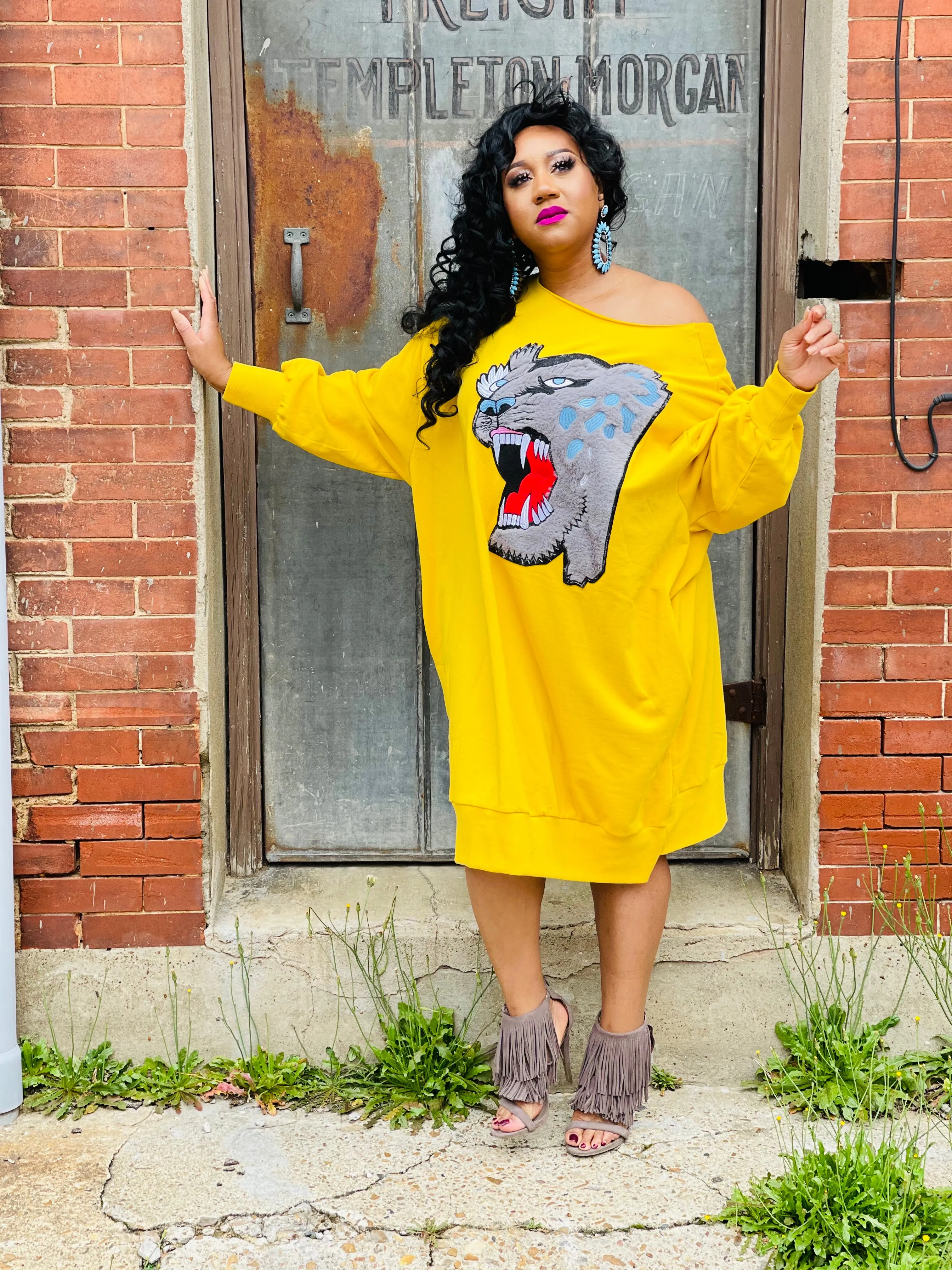 Roar! A Lil Sweatshirt Dress