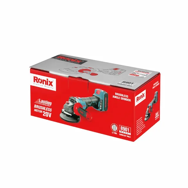 RONIX 8901 CORDLESS 4.5" ANGLE GRINDER, 20V, BRUSHLESS