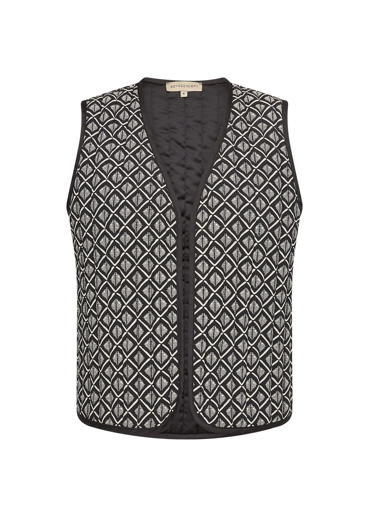 Soya Concept Isola 1 Waistcoat Black Print