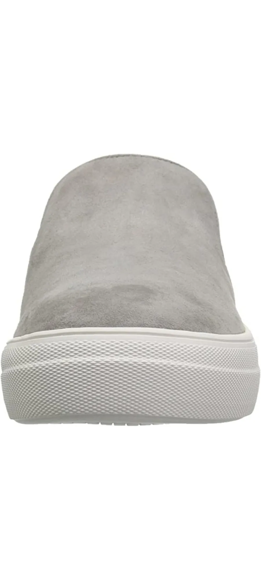Steve Madden Gills Grey Suede Rounded Toe Slip On Suede Low Top Sneakers