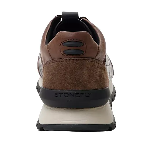 Stonefly scarpa sneakers casual da uomo Simply Man 218450 410 marrone