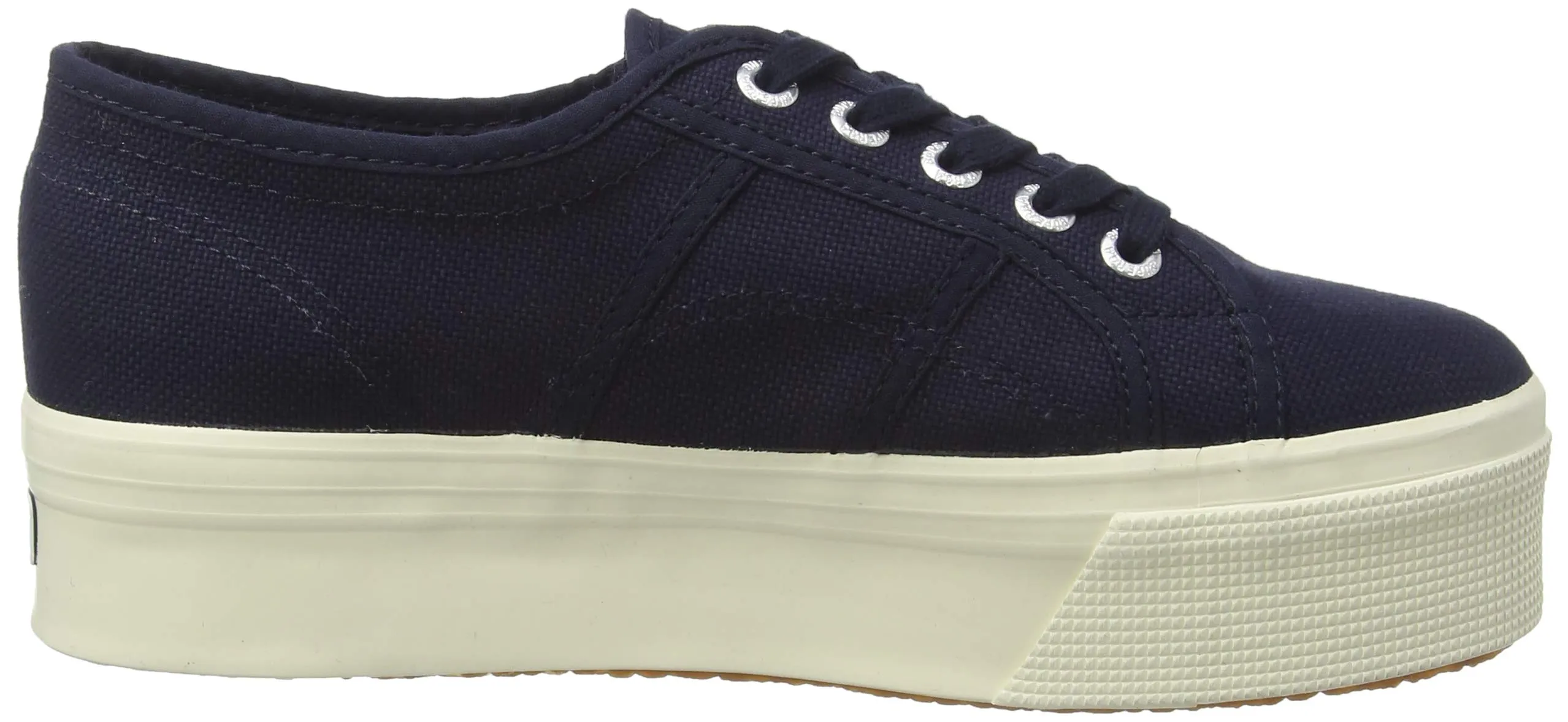 Superga Unisex 2950-cotu Navy Fashion Gymnastics Lace Up Platform Shoes