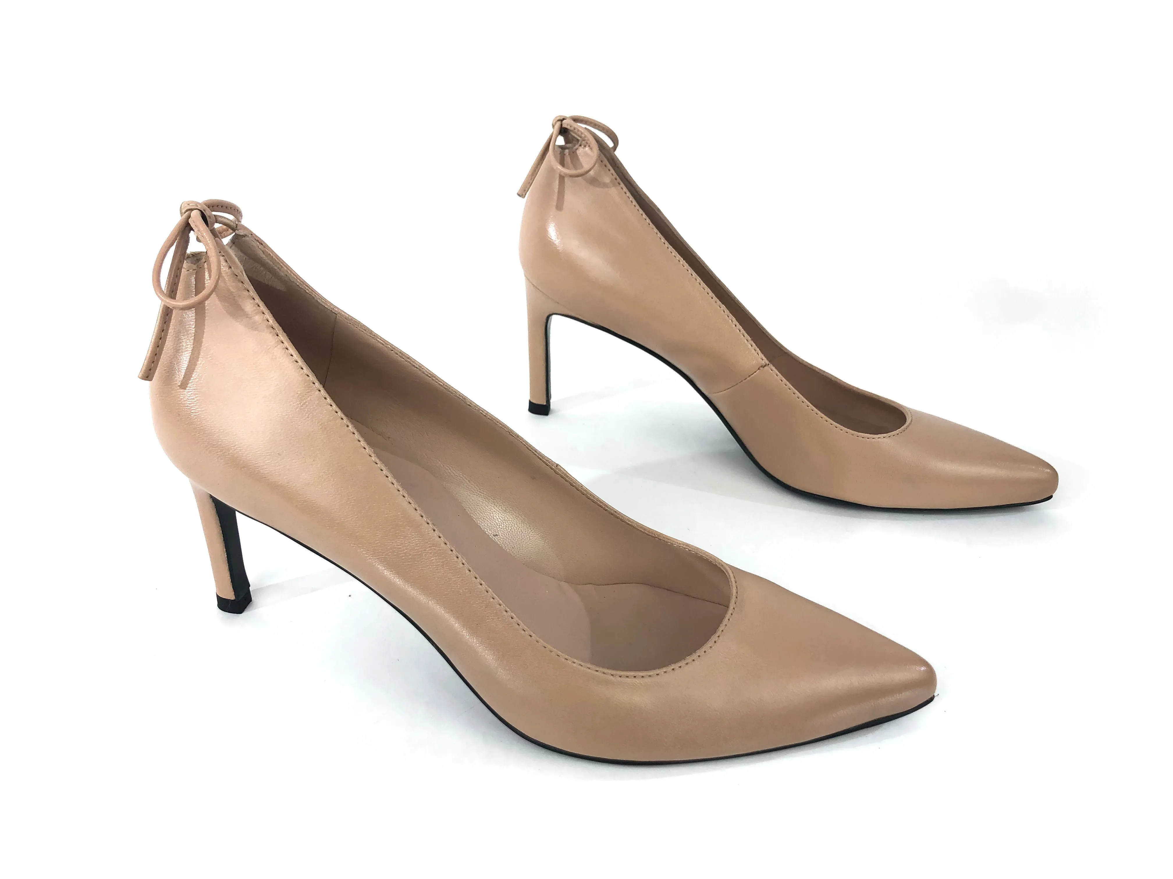 Tan Achilles Tied Leather Pumps | Size US 7.5 - SP 7.5