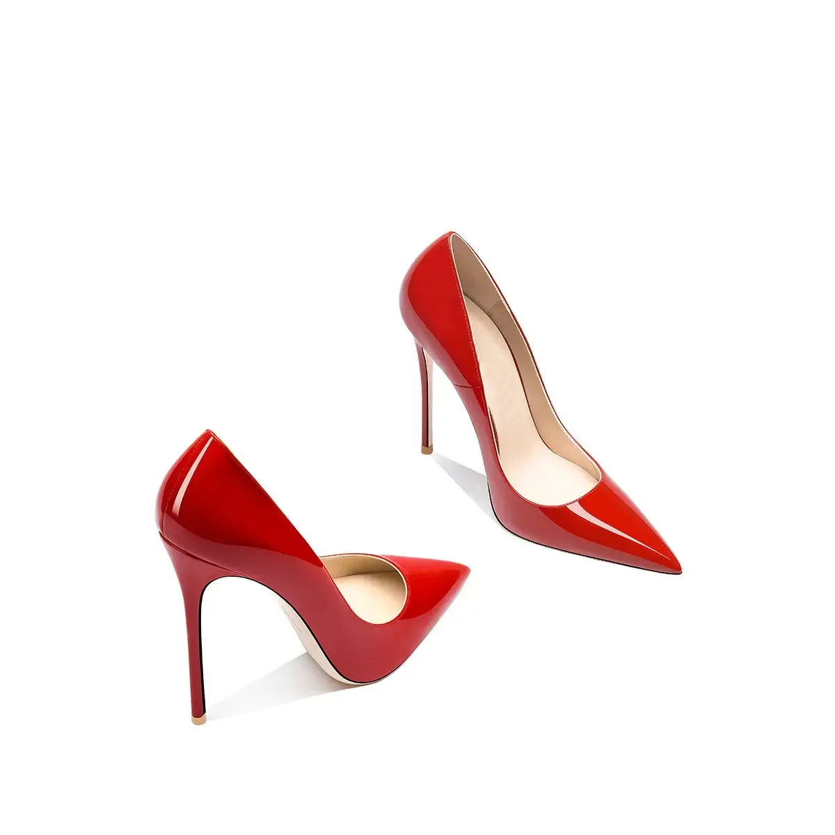 Tatianna Red Beige Bottom Heels