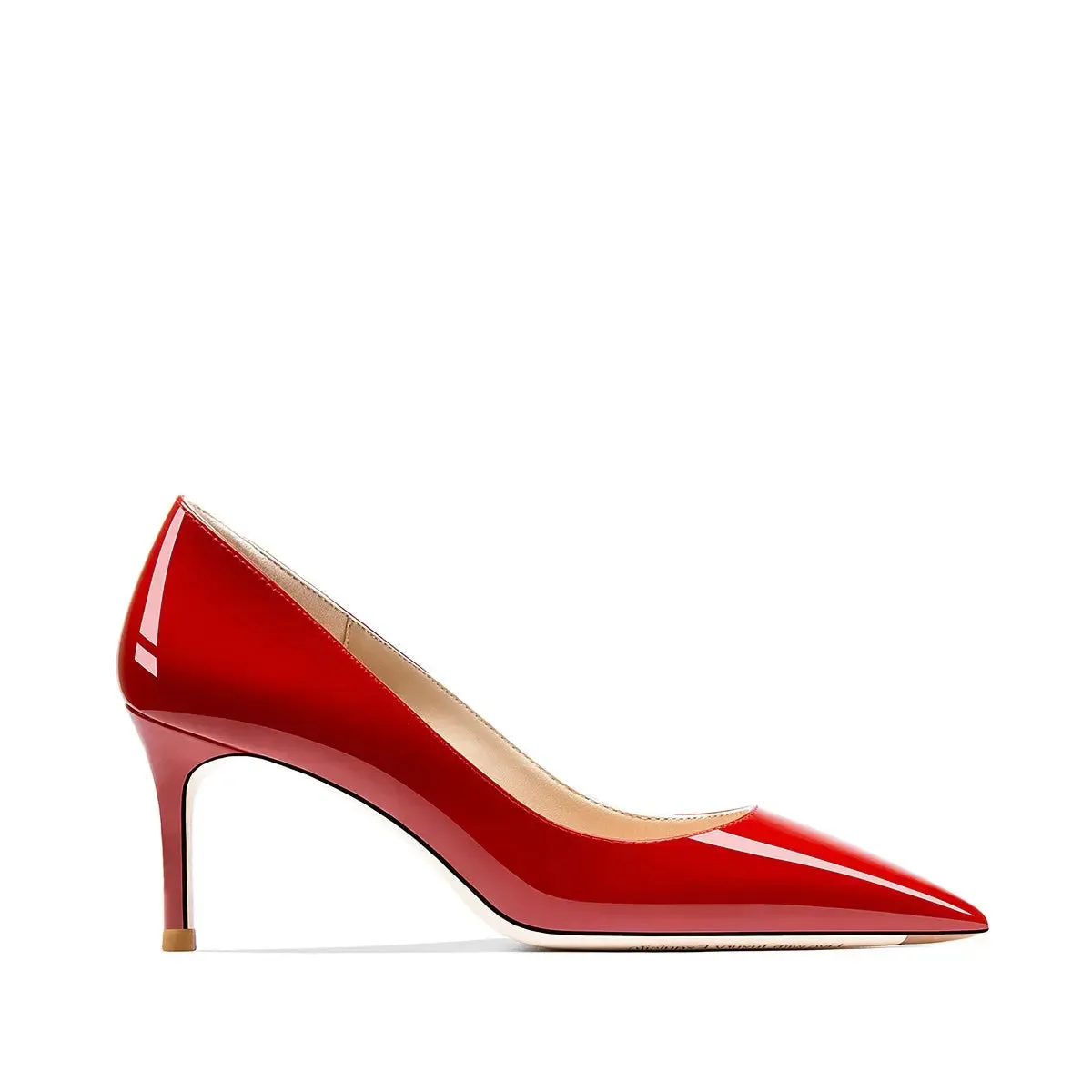 Tatianna Red Beige Bottom Heels