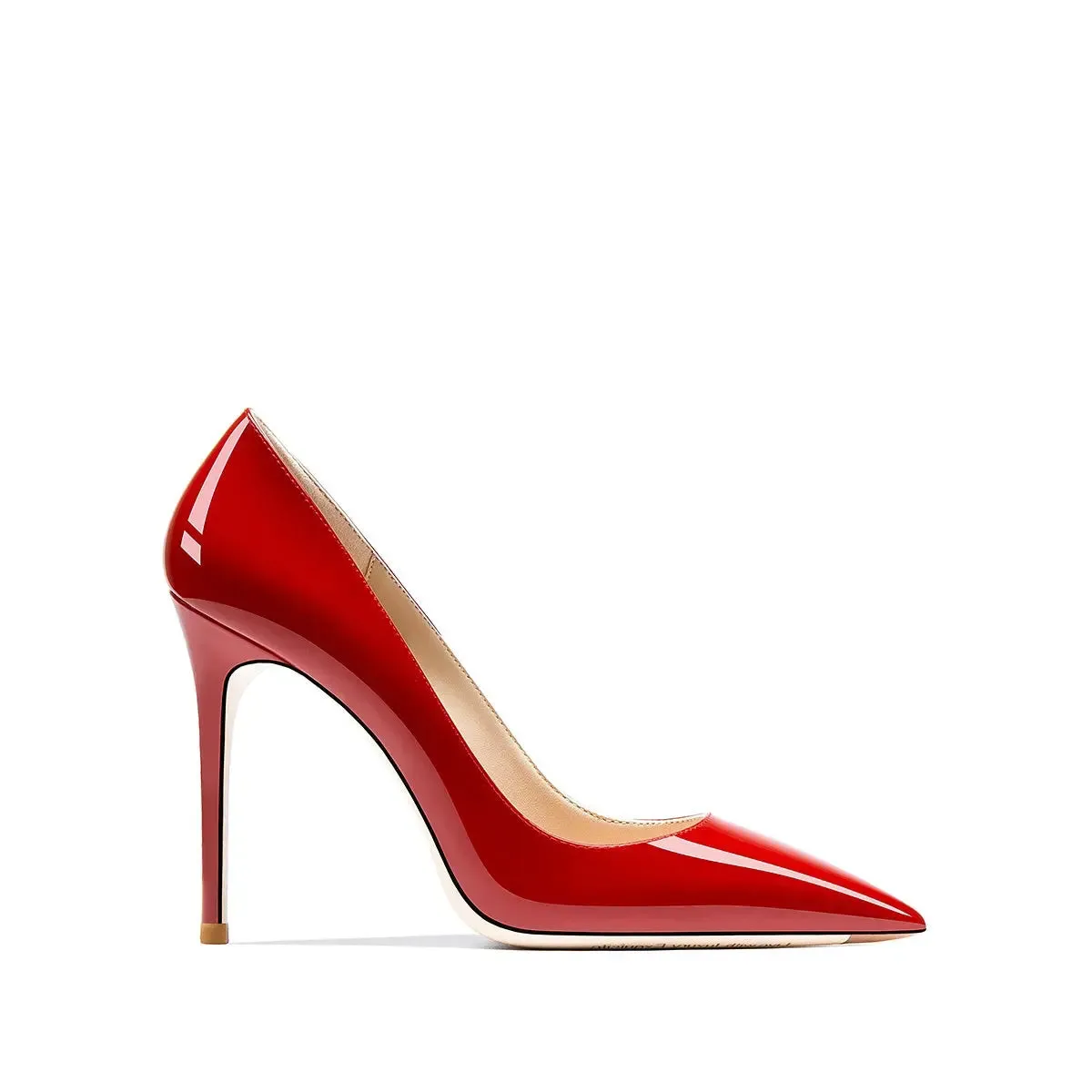 Tatianna Red Beige Bottom Heels