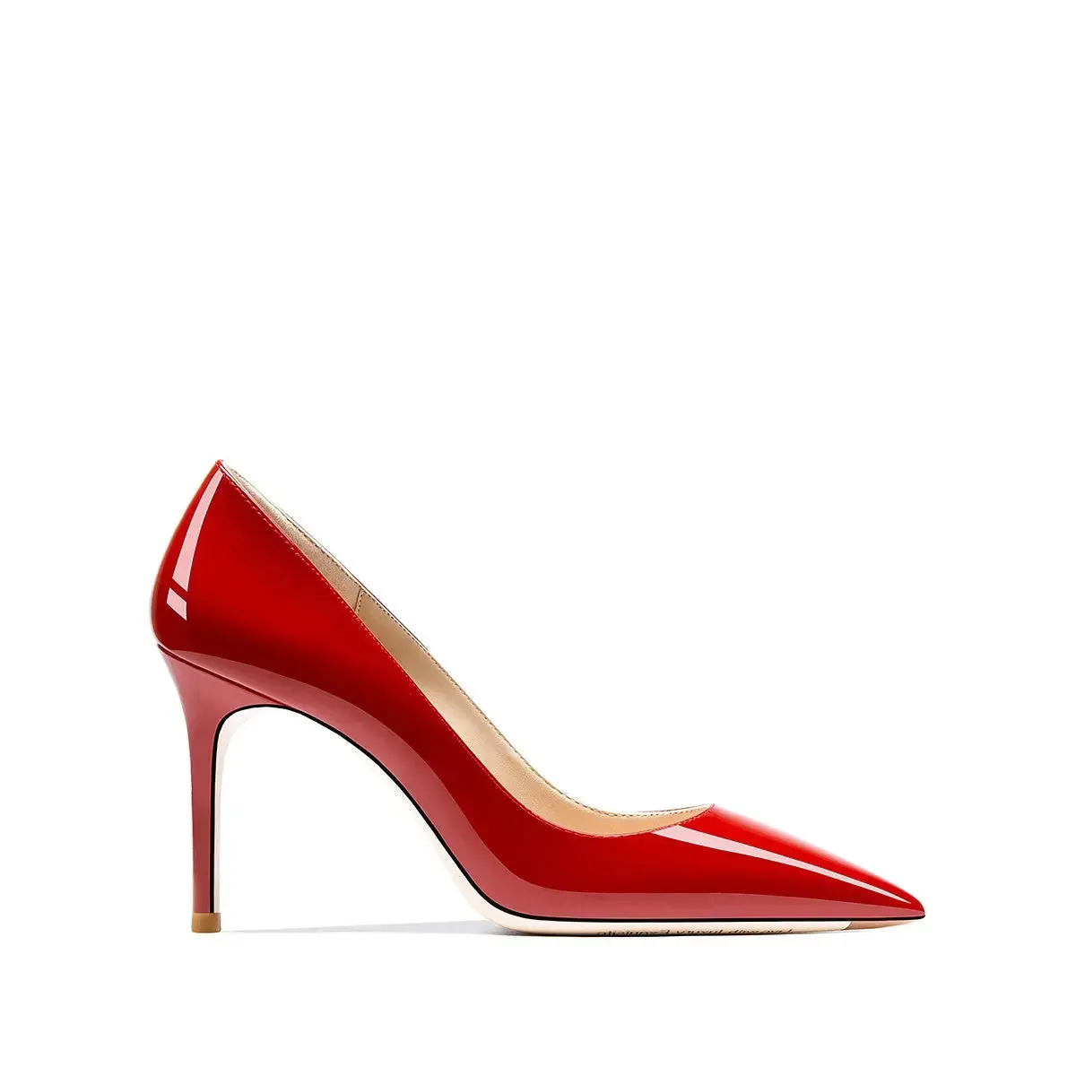 Tatianna Red Beige Bottom Heels