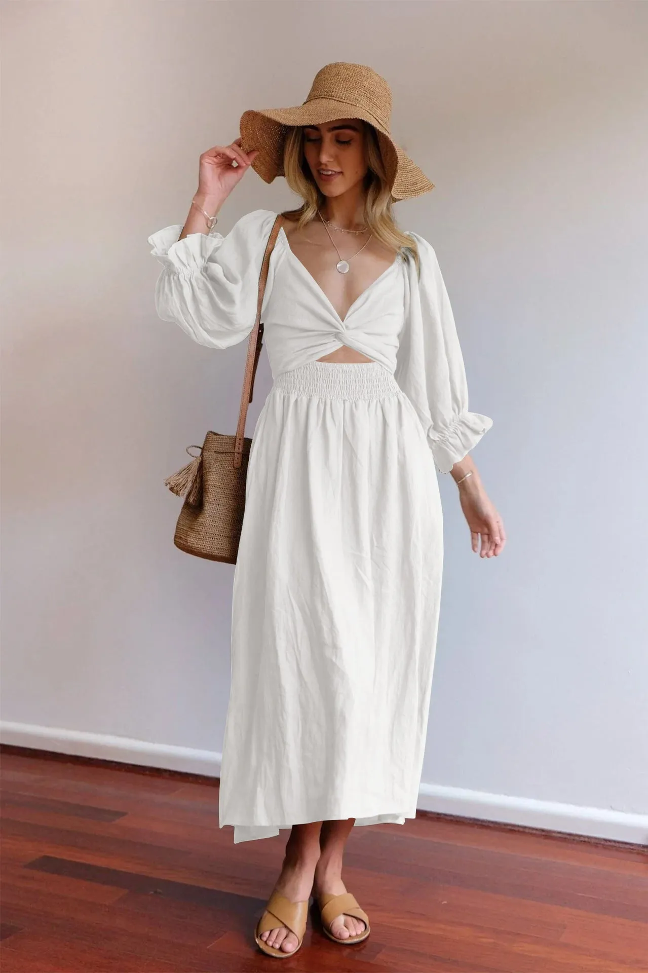Two Sided Loose Long Dress