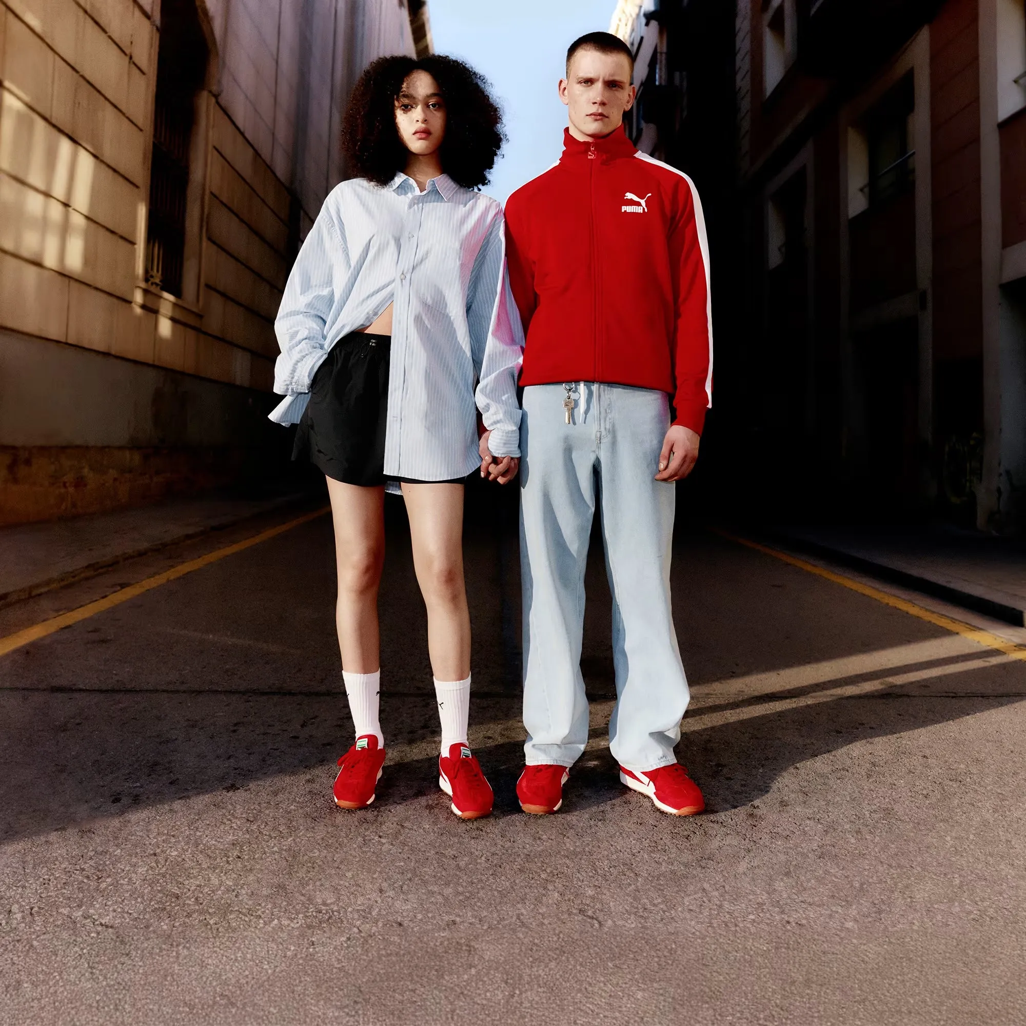 Unisex PUMA Easy Rider Vintage Sneakers Red