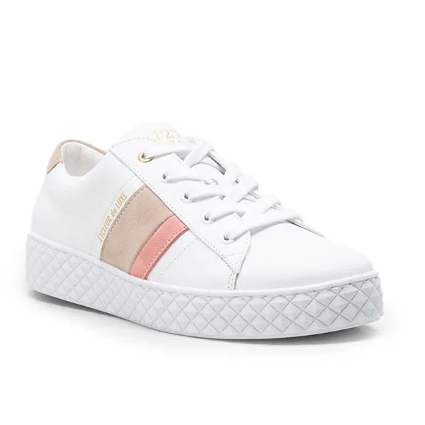 Volata Pink/Mocha | Leather sneakers