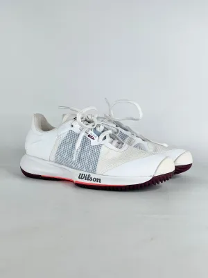 Wilson Chambray White & Fig KAOS Swift Tennis Shoes - 6