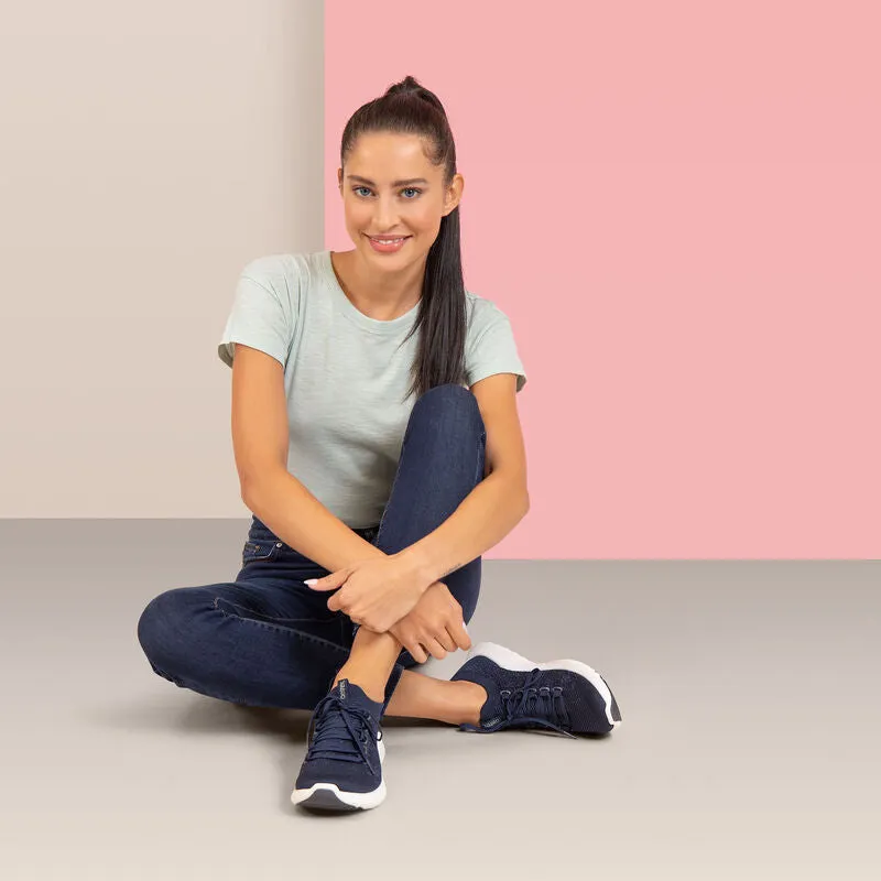 WOMEN'S AETREX CARLY SNEAKERS | NAVY