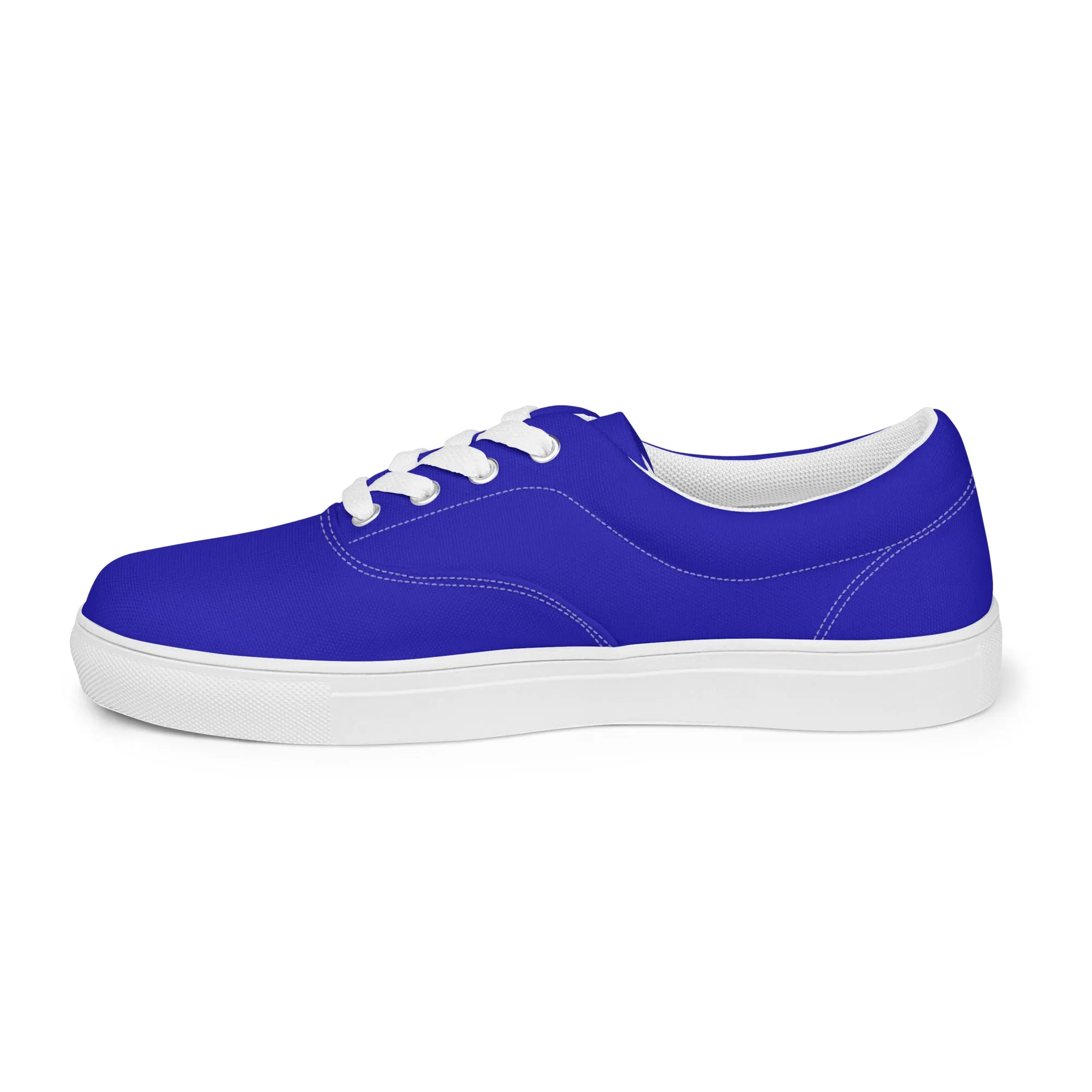 Women’s Royal Blue lace-up canvas shoes