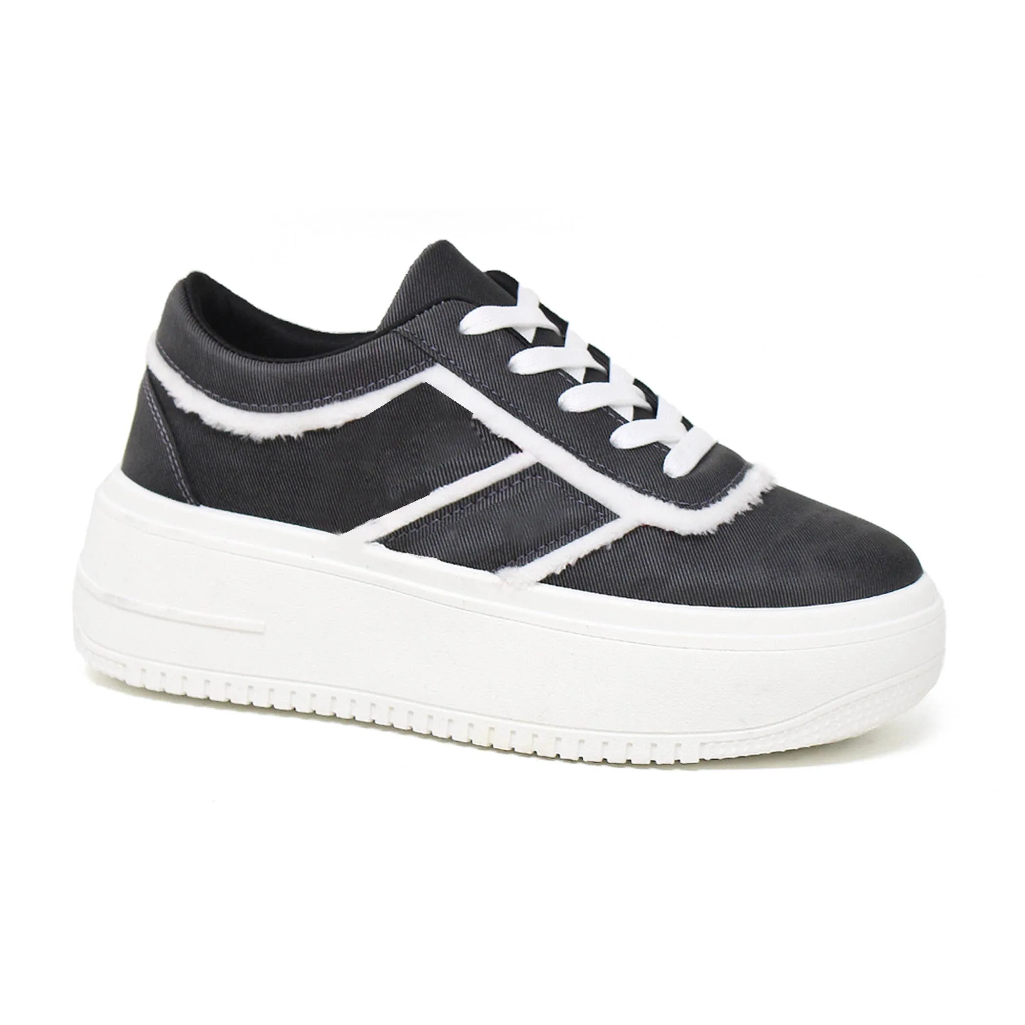Yoki Womens Shayne-09-High Sole Sneaker